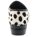 PROFESSIONAL Safari Leather and Fur Clogs in Ocelot Print