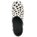 PROFESSIONAL Safari Leather and Fur Clogs in Ocelot Print