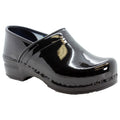 KLÄGN 857406-2-36 KLÄGN PROFESSIONAL PLUS Women's Patent Leather Clogs Black / EU-36