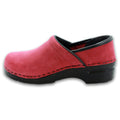 BJORK BJORK PROFESSIONAL LEAH in Berry Oiled Leather Clogs