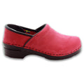 BJORK BJORK PROFESSIONAL LEAH in Berry Oiled Leather Clogs