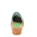 BJORK Maja Wood Open Back Leather Clogs