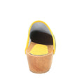 BJORK Maja Wood Open Back Leather Clogs