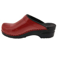 BJORK Shop BJORK Elly Open Back Red Patent Leather Clogs
