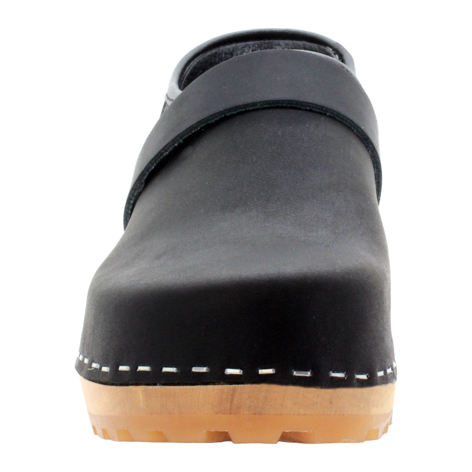 Tilda Wood Classic Closed Back Leather Clogs – BJORK Swedish Comfort