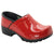 BJORK Women's Swedish Professional Red Patent Leather Clogs