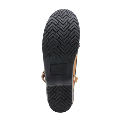 MARCELLA Mary Jane Cognac Oiled Leather Clogs