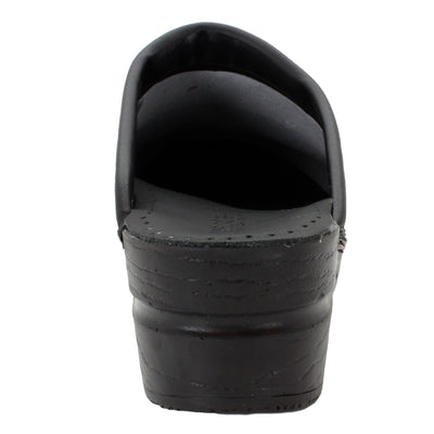 Splat Open Back Pro Leather Clogs