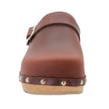 Anna Wood Full Grain Brown Leather Clogs