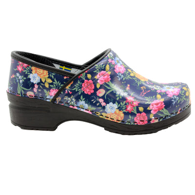 PROFESSIONAL Astrid Printed Leather Clogs