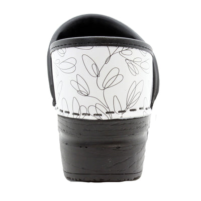 PROFESSIONAL Stencil Printed Leather Clogs