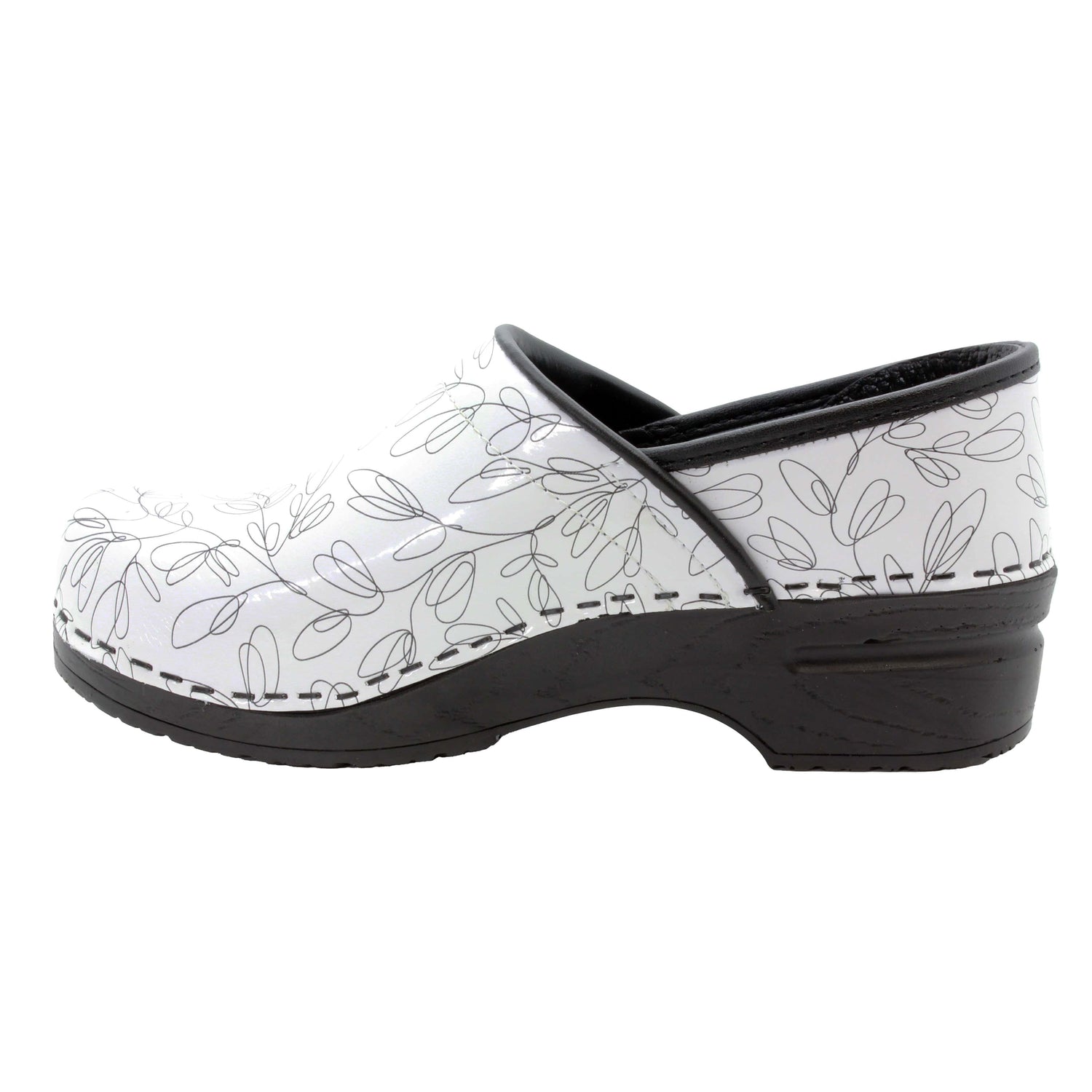 PROFESSIONAL Stencil Printed Leather Clogs – BJORK Swedish Comfort