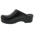 STELLA OPEN BACK Leather Clogs