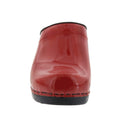 Elly Open Back Red Patent Leather Clogs