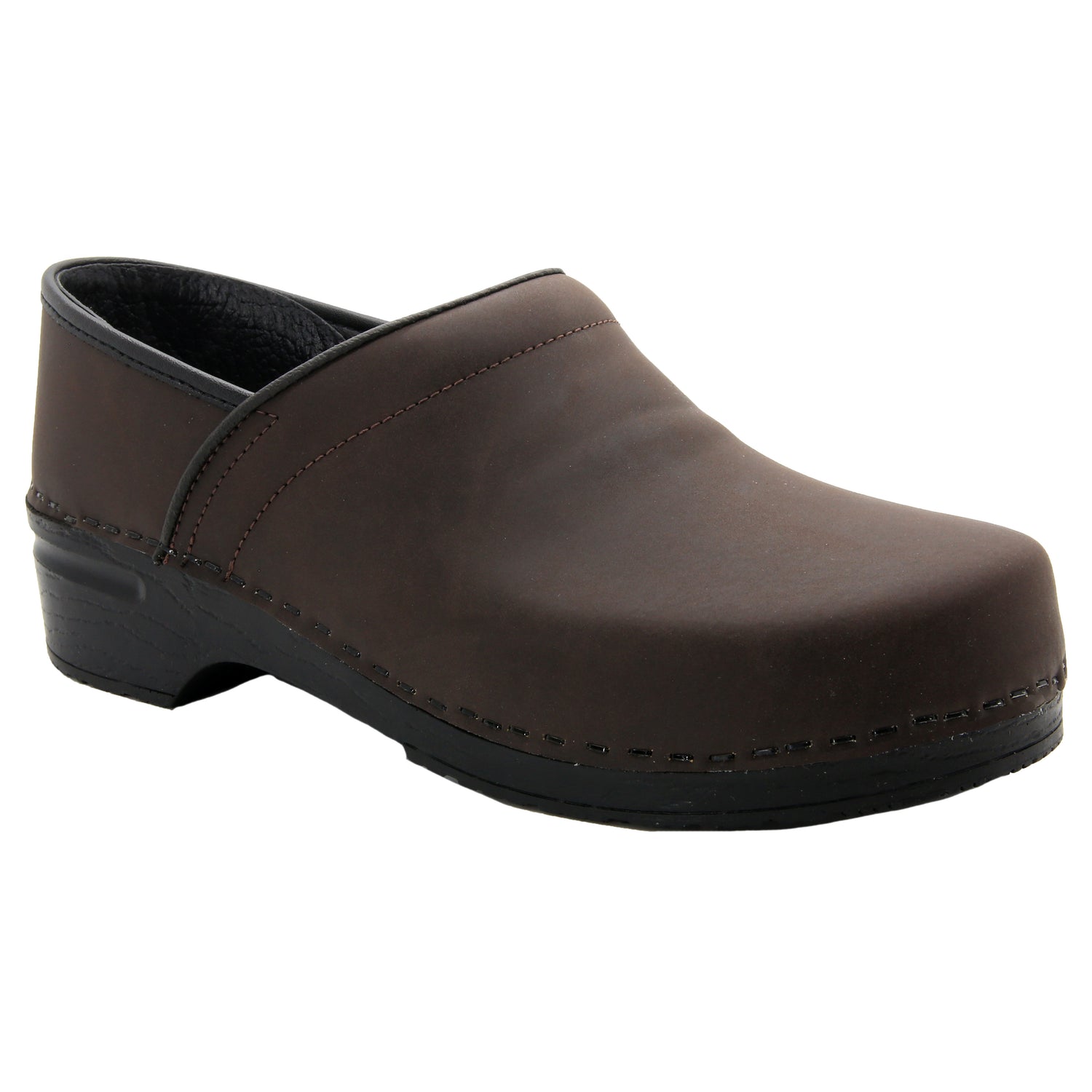 PRO LIAM Men's Oiled Leather Clogs – BJORK Swedish Comfort