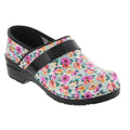 PROFESSIONAL Calla Flower Leather Clogs