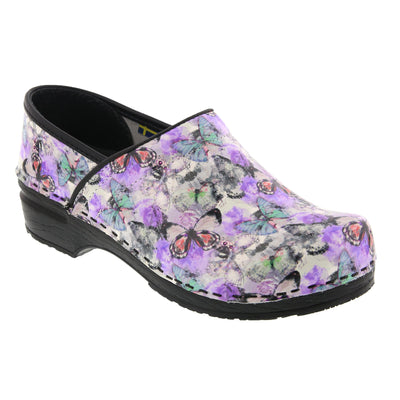 PROFESSIONAL Fjaril Butterfly Leather Clogs