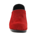 PROFESSIONAL Red Fur Leather Clogs