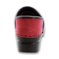 BJORK BJORK PROFESSIONAL LEAH in Berry Oiled Leather Clogs