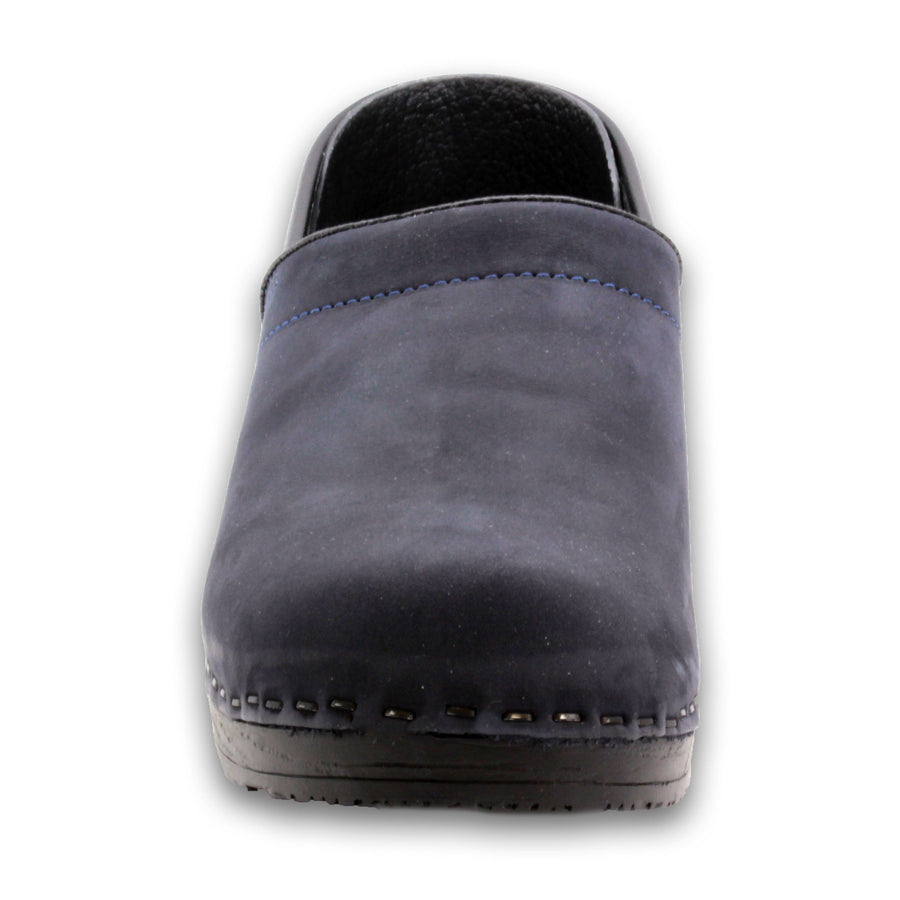 BJORK BJORK PROFESSIONAL LEAH in Blueberry Oiled Leather Clogs
