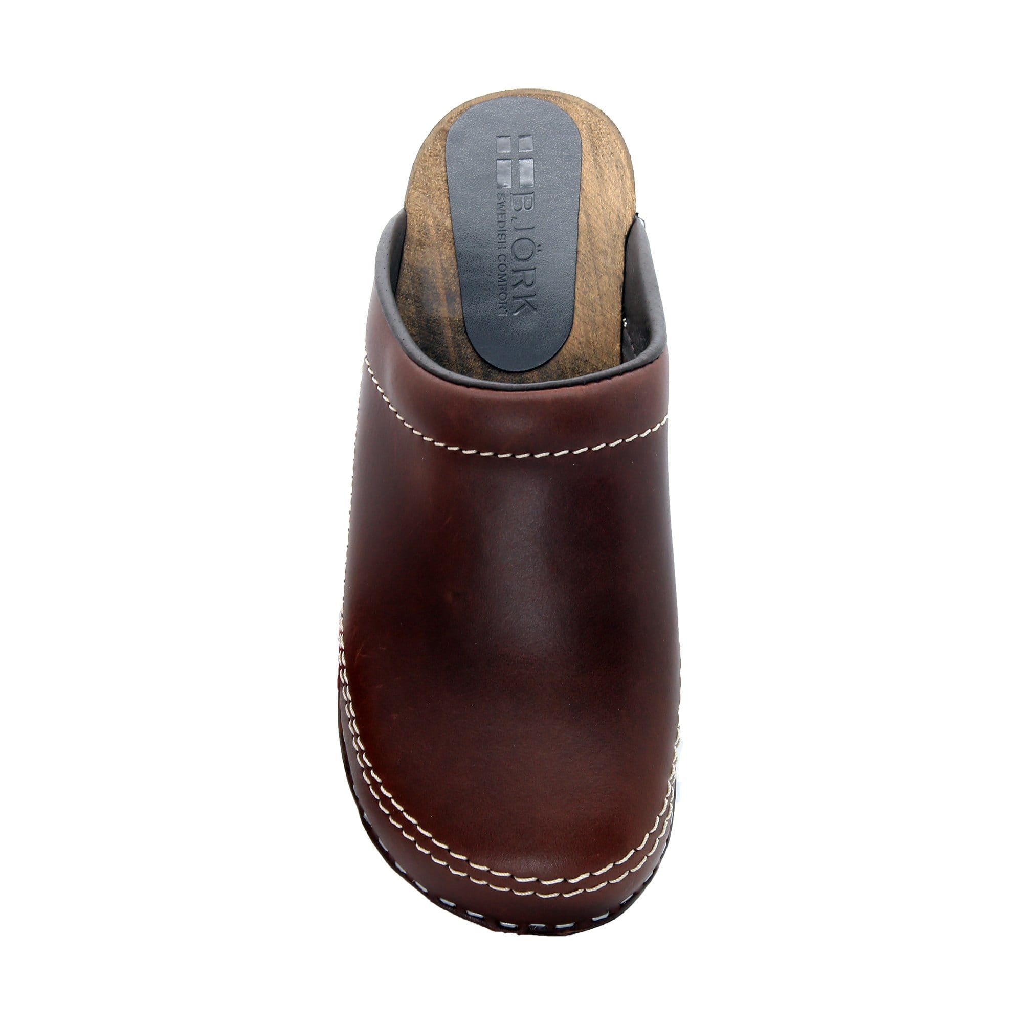 Men's Christian Wood Open Back Oiled Leather Clogs – BJORK Swedish Comfort