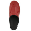 BJORK Shop BJORK Elly Open Back Red Patent Leather Clogs